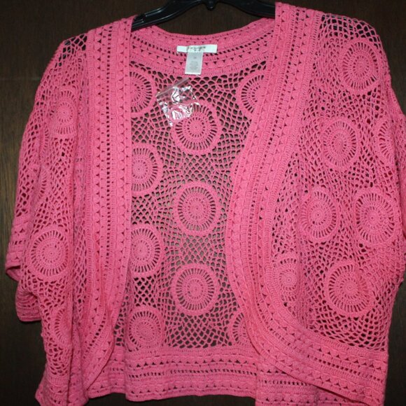 NWT Liz Claiborne BOHO Crochet Shrug 3X CUTE!! - Picture 1 of 5